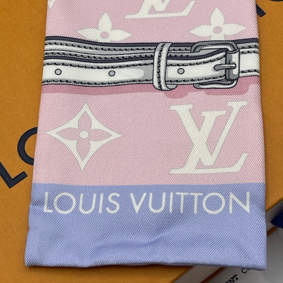 Louis Vuitton Escale Confidential Bandeau Neckerchief Scarf Wrap Twilly Chocker - Picture 12 of 14